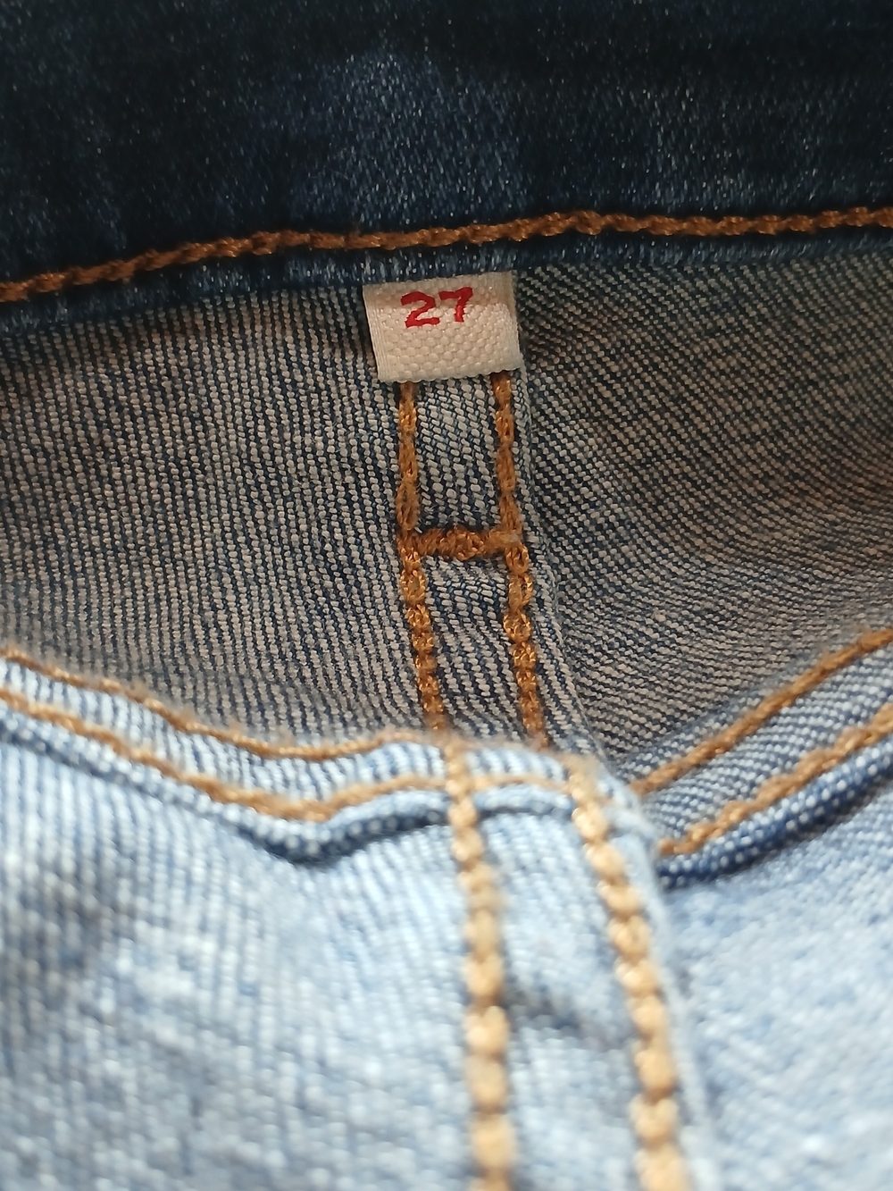 Levi's Bright Blue Denim Bermuda Shorts with Rolled Cuffs - Picture 7 of 8